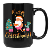 Australian Christmas Black Coffee Mug, Gift Coffee Mug - Black