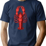 Australian Crayfish T-Shirt - Retro Graphic Tee for Men & Women - Navy