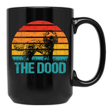 Australian Labradoodle Vintage Retro Black Coffee Mug, Gift Coffee Mug - Black