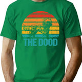 Australian Labradoodle Vintage Retro T-Shirt - Retro Graphic Casual Tee - Green