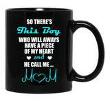 Autism Mom Mug Black Coffee Mug - Black
