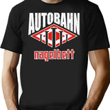 Autobahn - Nagelbett T-Shirt - Retro Graphic Tee for Men & Women - Black