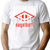 Autobahn - Nagelbett T-Shirt - Retro Graphic Tee for Men & Women - White