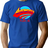 Autoworld T-Shirt - Retro Graphic Tee for Men & Women - Blue