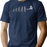 Aviation T-Shirt - Retro Graphic Tee for Men & Women - Navy