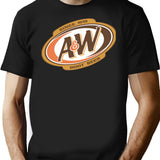 Aw - Logo T-Shirt - Retro Graphic Tee for Men & Women - Black