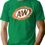 Aw - Logo T-Shirt - Retro Graphic Tee for Men & Women - Green