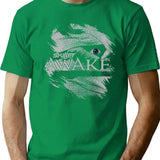 Awake T-Shirt - Retro Graphic Tee for Men & Women - Green