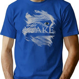 Awake T-Shirt - Retro Graphic Tee for Men & Women - Blue