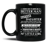 Awesome Daughter Black Coffee Mug
