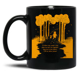 Awesome First Day Winnie Mom Dad The Pooh Funny Life Retro Style Art Black Coffee Mug, Gift Coffee Mug