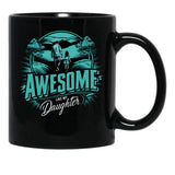 Awesome Like My Daughter (131) Black Coffee Mug - Black