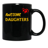 Awesome Like My Daughters 5 Black Coffee Mug - Black