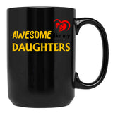 Awesome Like My Daughters 5 Black Coffee Mug - Black