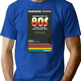 Awesome Memories T-Shirt - Retro Graphic Tee for Men & Women - Blue