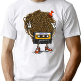 Awesome Mix Vol. Funky T-Shirt - Retro Graphic Tee for Men & Women - White