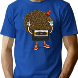 Awesome Mix Vol. Funky T-Shirt - Retro Graphic Tee for Men & Women - Blue