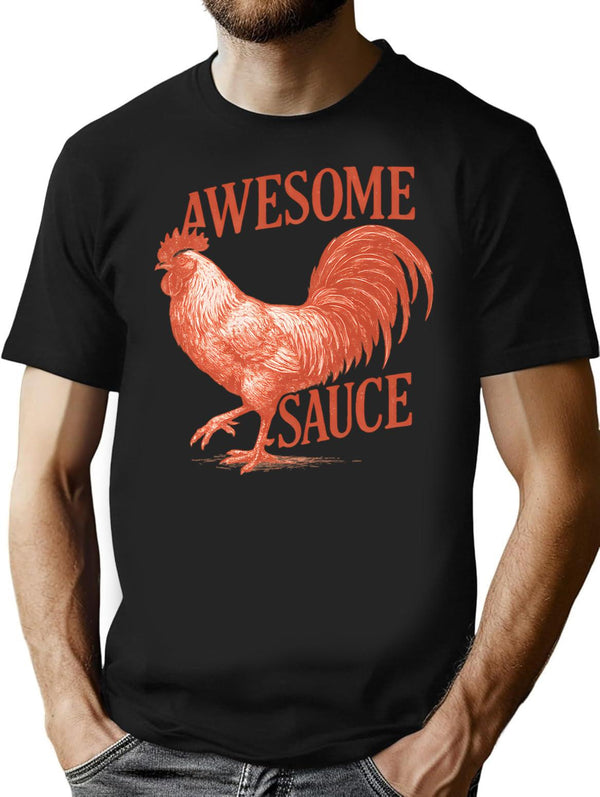 Awesome Sauce Rooster Shirt (as Seen In The Accountant 2) T-Shirt - Black
