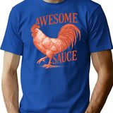Awesome Sauce Rooster Shirt (as Seen In The Accountant 2) T-Shirt - Blue