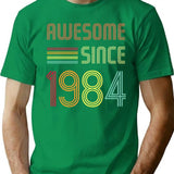 Awesome Since 1984 38 Years Old Birthday Retro T-shirt - Green