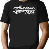 Awesome Since 1984 Cool 41st Birthday Gift Funny Vintage 41 Year Old Bday Gifts Boy Girl T-Shirt - Black
