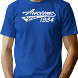 Awesome Since 1984 Cool 41st Birthday Gift Funny Vintage 41 Year Old Bday Gifts Boy Girl T-Shirt - Blue