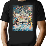 Aya Takano Hommage T-Shirt - Retro Graphic Tee for Men & Women - Black