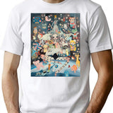 Aya Takano Hommage T-Shirt - Retro Graphic Tee for Men & Women - White