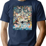 Aya Takano Hommage T-Shirt - Retro Graphic Tee for Men & Women - Navy