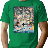 Aya Takano Hommage T-Shirt - Retro Graphic Tee for Men & Women - Green