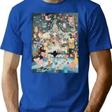 Aya Takano Hommage T-Shirt - Retro Graphic Tee for Men & Women - Blue