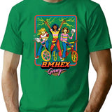 B.m.hex Gang T-Shirt - Retro Graphic Tee for Men & Women - Green