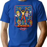 B.m.hex Gang T-Shirt - Retro Graphic Tee for Men & Women - Blue