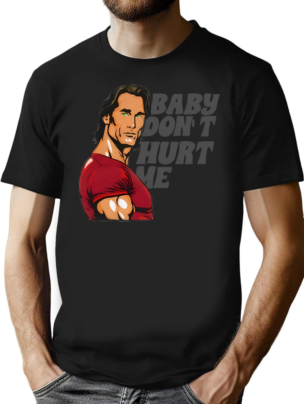 Baby Don't Hurt Me Funny T-shirticonic Meme T-shirt - Black