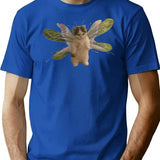 Baby Fairy Kitten T-Shirt - Retro Graphic Tee for Men & Women - Blue