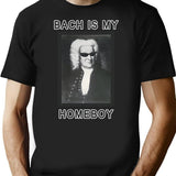 Bach Is My Homeboy T-Shirt - Retro Graphic Tee for Men & Women - Black