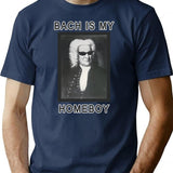 Bach Is My Homeboy T-Shirt - Retro Graphic Tee for Men & Women - Navy