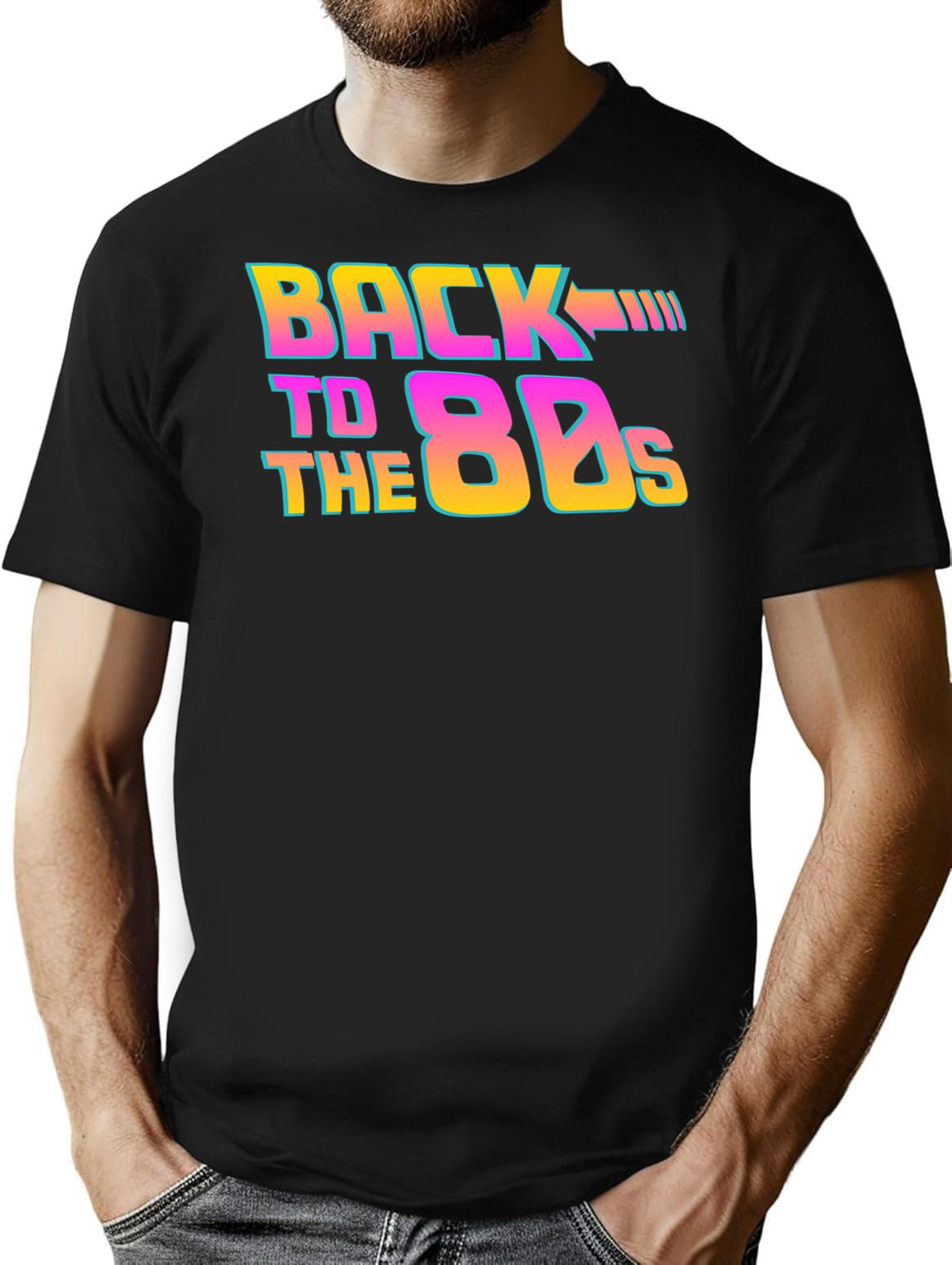 Back To The 80s - Costume Fancy Dress Party Idea Halloween (1) T-Shirt - Black