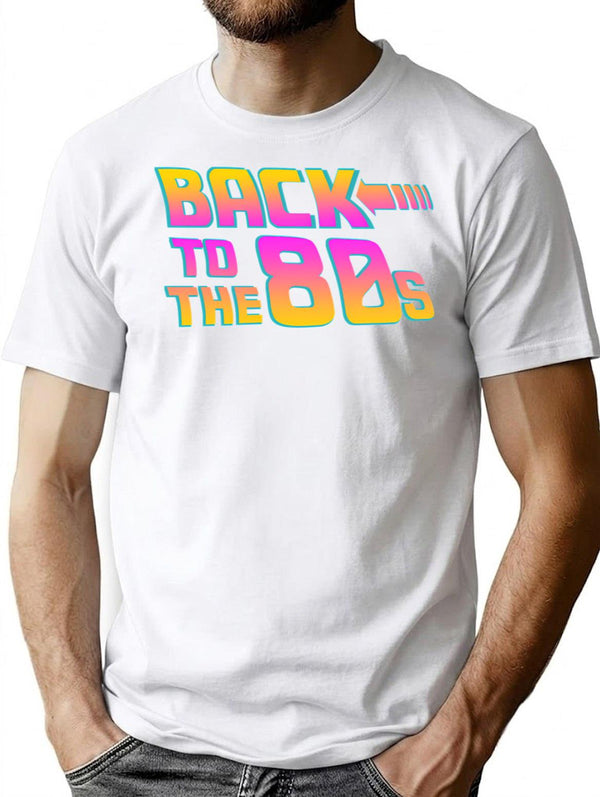 Back To The 80s - Costume Fancy Dress Party Idea Halloween (1) T-Shirt - White