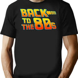 Back To The 80s - Costume Fancy Dress Party Idea Halloween T-Shirt - Black