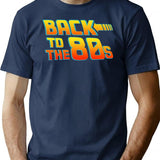 Back To The 80s - Costume Fancy Dress Party Idea Halloween T-Shirt - Navy