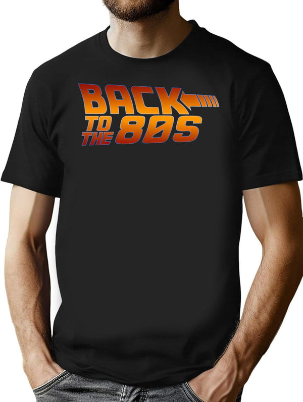 Back To The 80's T-Shirt - Retro Graphic Tee for Men & Women - Black