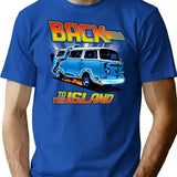 Back To The Island Spoof T-Shirt - Retro Graphic Tee for Men & Women - Blue