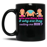 Bad Mom Funny Quote Bad Mom Club Black Coffee Mug, Gift Coffee Mug