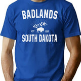 Badlands South Dakota T-Shirt - Retro Graphic Tee for Men & Women - Blue