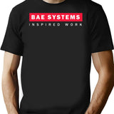 Bae Systems British Logo Classic T-Shirt - Retro Graphic Tee for Men & Women - Black