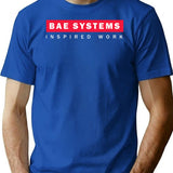 Bae Systems British Logo Classic T-Shirt - Retro Graphic Tee for Men & Women - Blue