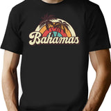 Bahamas Honeymoon Trip T-Shirt - Retro Graphic Tee for Men & Women - Black