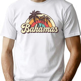 Bahamas Honeymoon Trip T-Shirt - Retro Graphic Tee for Men & Women - White