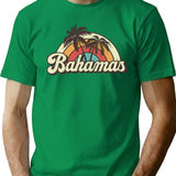 Bahamas Honeymoon Trip T-Shirt - Retro Graphic Tee for Men & Women - Green